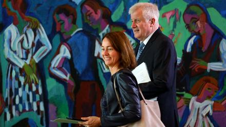 Zwei, die sich über den Fall Sami A. kräftig gestritten haben: Justizministerin Barley (SPD) und Innenminister Seehofer (CSU).