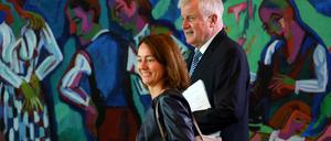 Zwei, die sich über den Fall Sami A. kräftig gestritten haben: Justizministerin Barley (SPD) und Innenminister Seehofer (CSU).