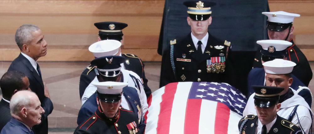 Die USA nehmen Abschied von Senator John McCain.