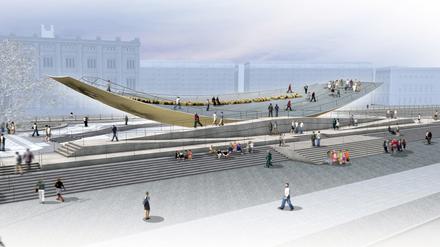 So könnte es aussehen, das Denkmal der Einheit.