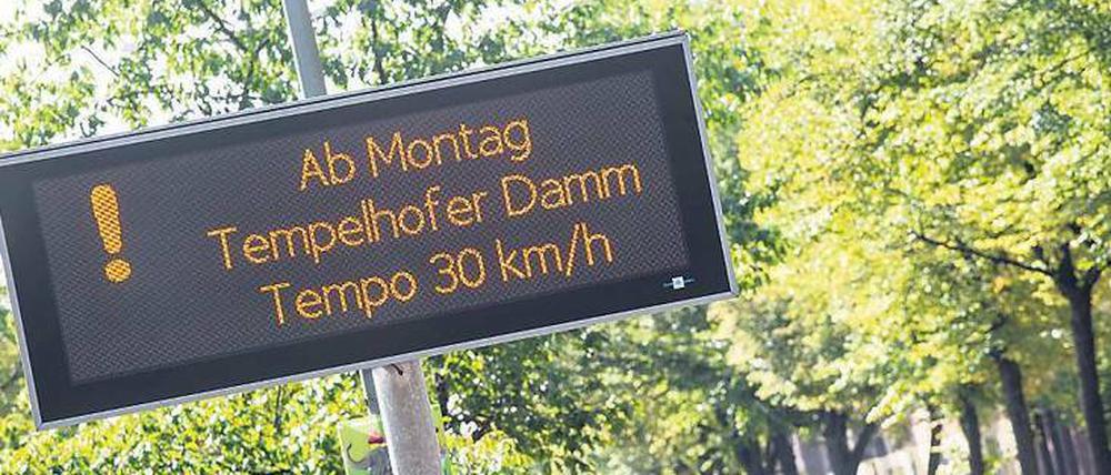 Das Tempolimit soll die Berliner Luft verbessern. 