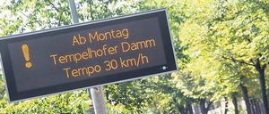 Das Tempolimit soll die Berliner Luft verbessern. 