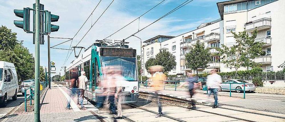 Ohne Fahrer unterwegs. Eine Illustration der Tram veröffentlichte Siemens.