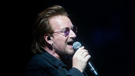 Da war die Stimme noch da: Bono beim Konzert am 31. August in Berlin.