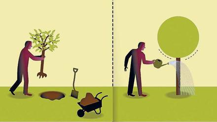 Starkes Wachstum. Im besten Fall können Anleger auch mit grünen Aktien eine Rendite einfahren. 