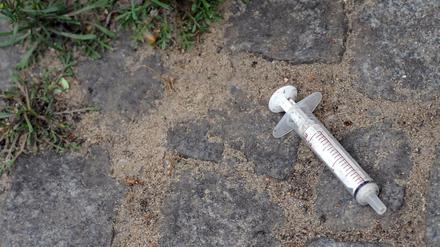Spritze auf einem Berliner Spielplatz (Symbolbild).