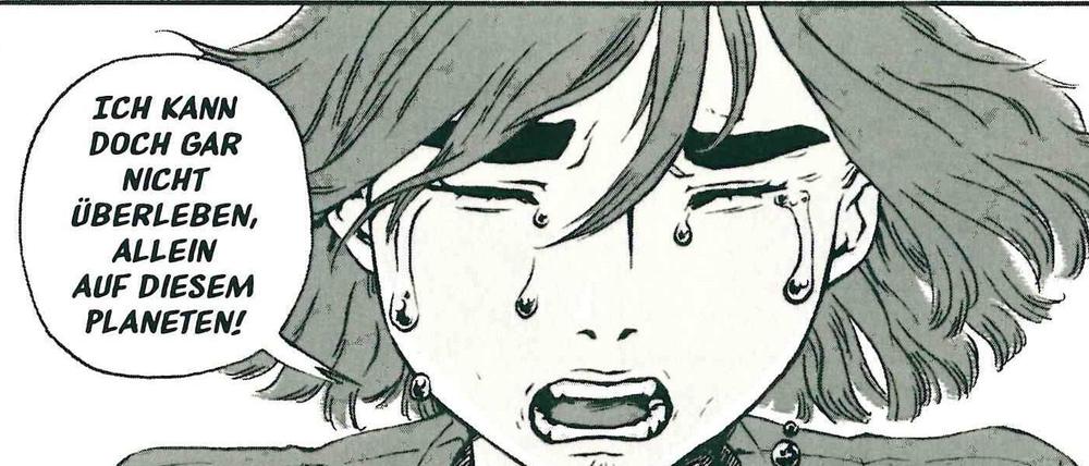 Vom Manga inspiriert: Eine Seite aus „Sterne sehen“.