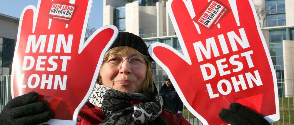 Berlin soll beim Mindestlohn Spitzenreiter unter den Bundesländern werden. Foto: Stephanie Pilick/dpa