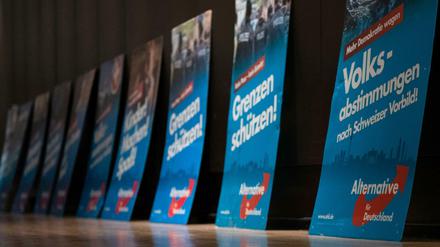 AfD-Wahlplakate.