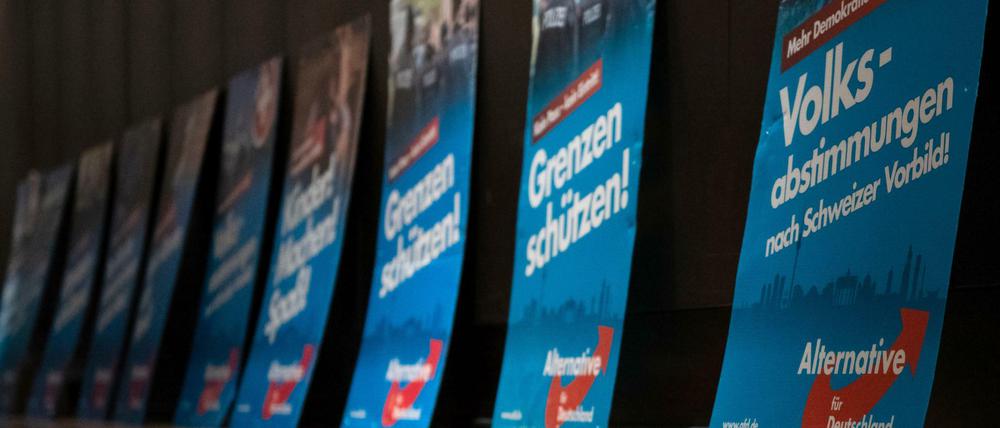 AfD-Wahlplakate.