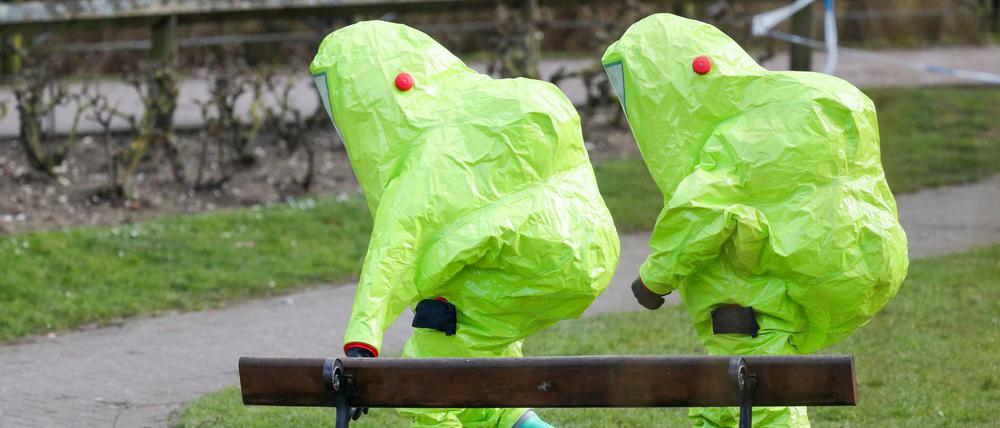 Einsatzkräfte in Salisbury (Archiv)