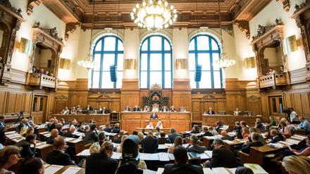 Ein Blick in die Hamburgische Bürgerschaft
