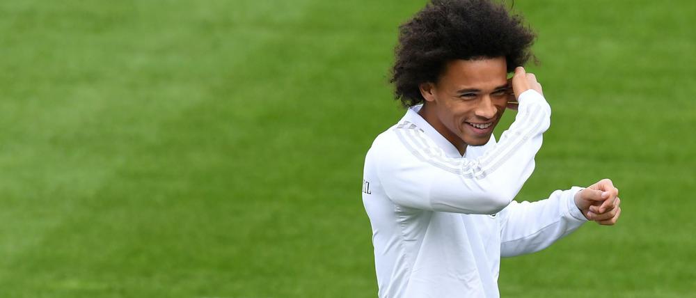 Glücklich. Leroy Sané ist Vater geworden und fehlt am Sonntag gegen Peru.