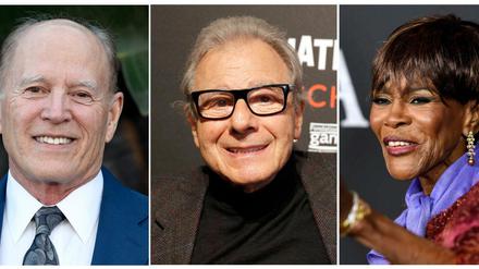 Auszeichnungen für die Produzenten Kathleen Kennedy und Frank Marshall, den Komponisten Lalo Schifrin und die Schauspielerin Cicely Tyson (l-r).
