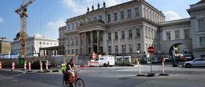 Hier soll die Mauer wieder aufgebaut werden.