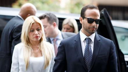 George Papadopoulos kurz vor seiner Gerichtsverhandlung in Washington D.C.