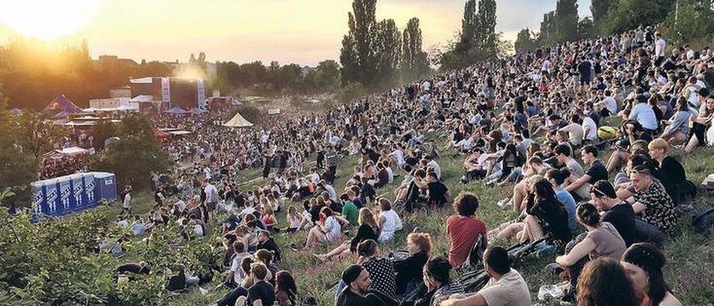 Party im Mauerpark.