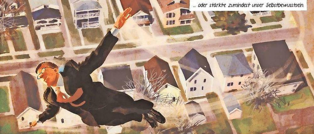 Up, Up and Away! Eine Szene aus „Joe Shuster – Vater der Superhelden“.