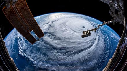 Der Hurrikan «Florence», aufgenommen von ESA-Astronaut Alexander Gerst aus der internationalen Raumstation ISS.