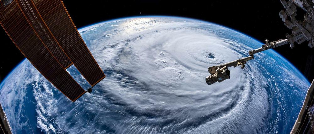 Der Hurrikan «Florence», aufgenommen von ESA-Astronaut Alexander Gerst aus der internationalen Raumstation ISS.