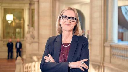 Bei der Amtseinführung als Generalstaatsanwältin am 23. März blickte Margarete Koppers glücklich in die Kamera.