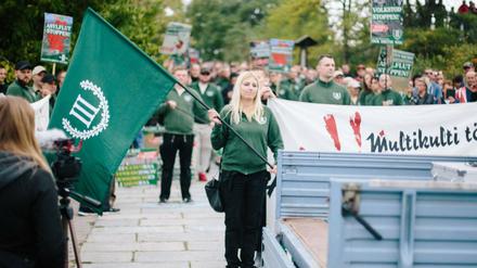 Aufmarsch der Neonazi-Kleinpartei "Der III. Weg" am 1. September in Plauen.