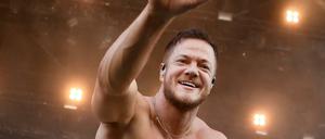 Dan Reynolds, Sänger der US-amerikanischen Rock-Band Imagine Dragons beim Lollapalooza-Festival 2018