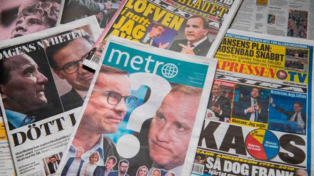 Wie geht es weiter in Schweden? Die Frage stellte die Presse am Montag.