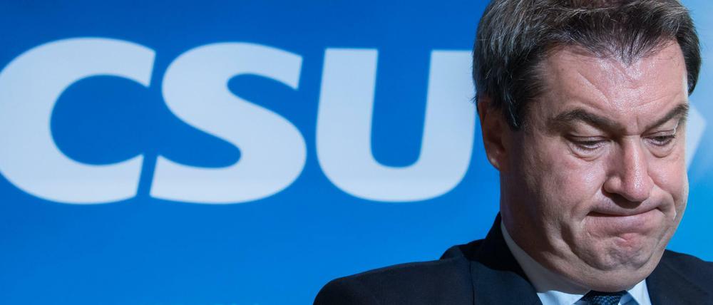 Das wird eng. Bayerns Ministerpräsident und CSU-Spitzenkandidat Markus Söder.