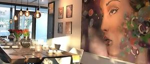 Wohnzimmer-Atmosphäre. Das Restaurant "Leimers Kunst und Küche" in Frohnau.