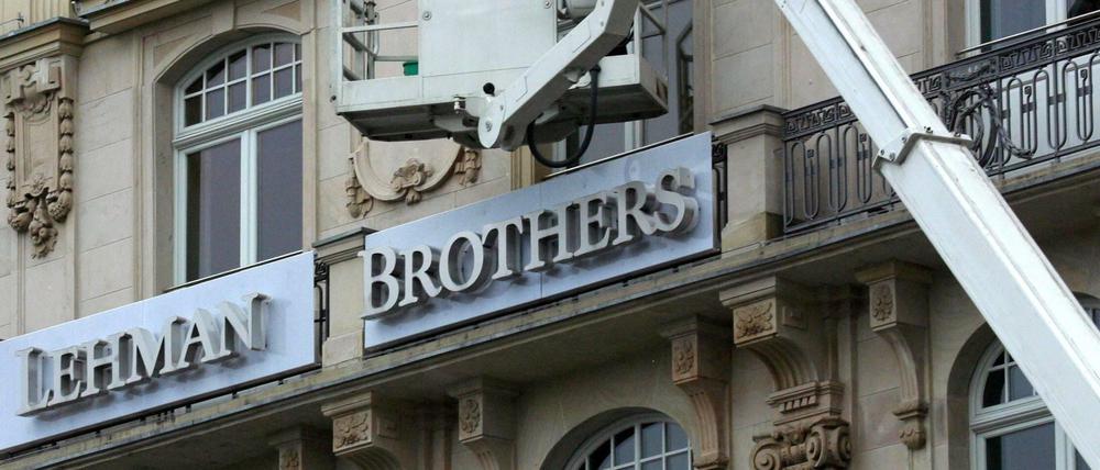 Im September 2008 meldete Lehman Brothers Insolvenz an.