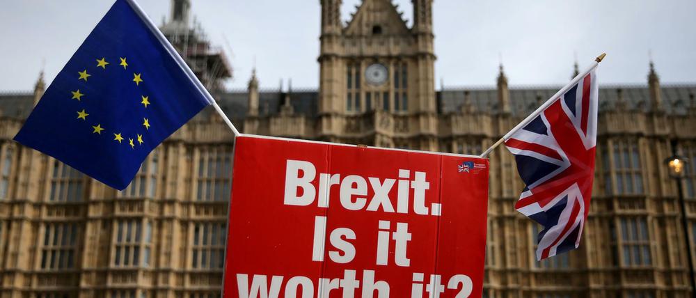 Zuletzt demonstrierten Briten vor dem House of Parliament gegen den Brexit.