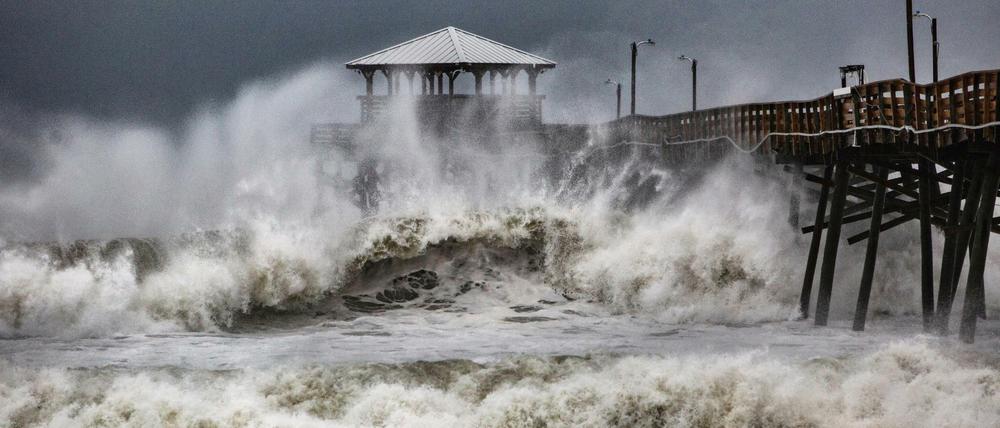 Hurrikan «Florence» trifft auf die Südostküste der USA.