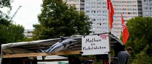 In Berlin wird für mehr bezahlbaren Wohnraum demonstriert.