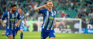 Berlins Ondrej Duda jubelt derzeit ständig.
