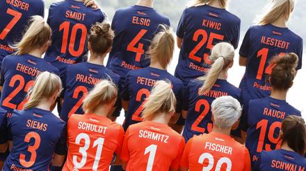 Wollen sich einen Namen machen. Die Spielerinnen des 1. FFC Turbine Potsdam,