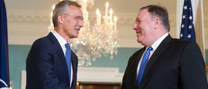 Am Donnerstag traf Nato-Generalsekretär Jens Stoltenberg US-Außenminister Mike Pompeo in Washington. 