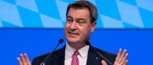 Strotzt vor Selbstbewusstsein: Bayerns Ministerpräsident Markus Söder (CSU) glaubt an die CSU.