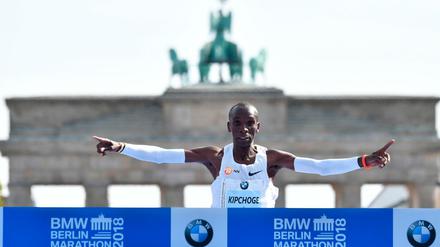 Eliud Kipchoge pulverisierte den alten Weltrekord. 