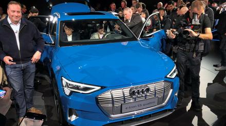 Audi stellt in Kalifornien sein erstes Elektroauto vor.