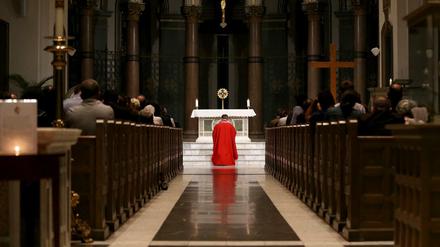 Eine "Messe der Vergebung" anlässlich der Missbrauchsfälle in einer Kirche in den USA. 