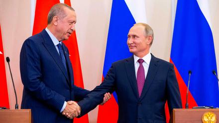 Erdogan und Putin haben sich auf die Einrichtung einer demilitarisierten Zone in der syrischen Provinz Idlib geeinigt.