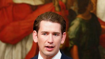 Österreichs Kanzler Sebastian Kurz (ÖVP) am Dienstag in Rom.
