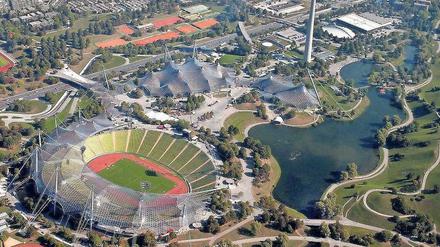 Der Olympiapark in München. 