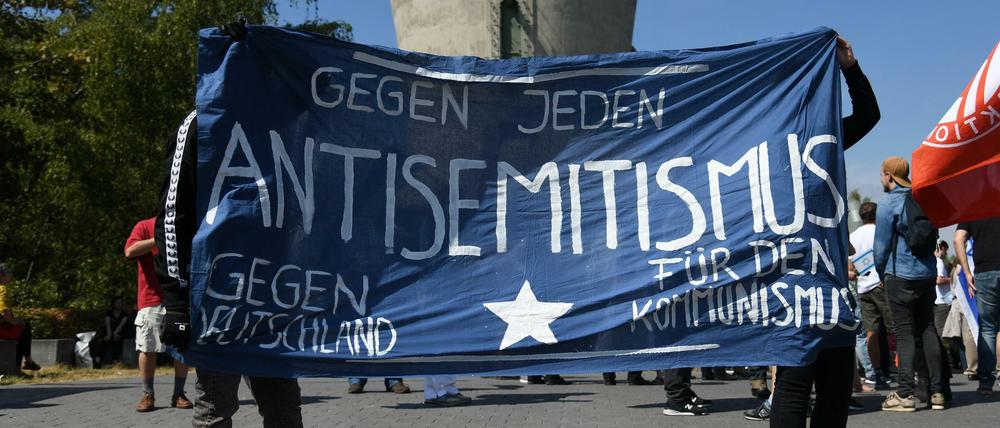 Proteste bei der Ruhrtriennale 2018.