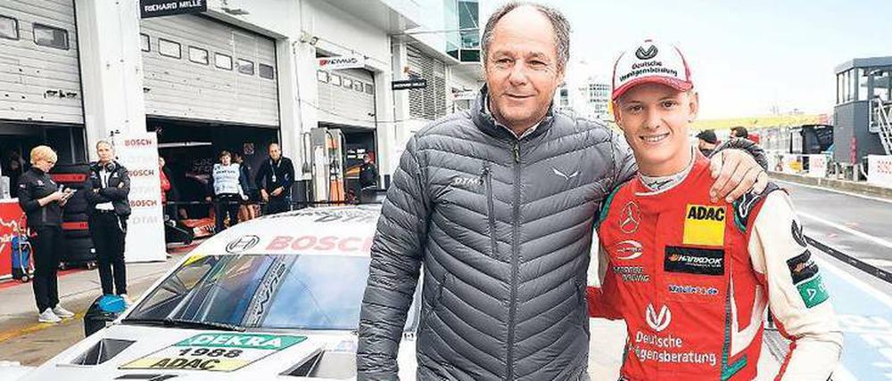 Bald gemeinsam in der DTM? Gerhard Berger und Formel-3-Fahrer Mick Schumacher.