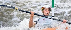 Kraftvoll im Kanal. Ricarda Funk ist in diesem Jahr in Prag Europameisterin geworden. Entsprechend hoch sind in Brasilien die Erwartungen an sie.