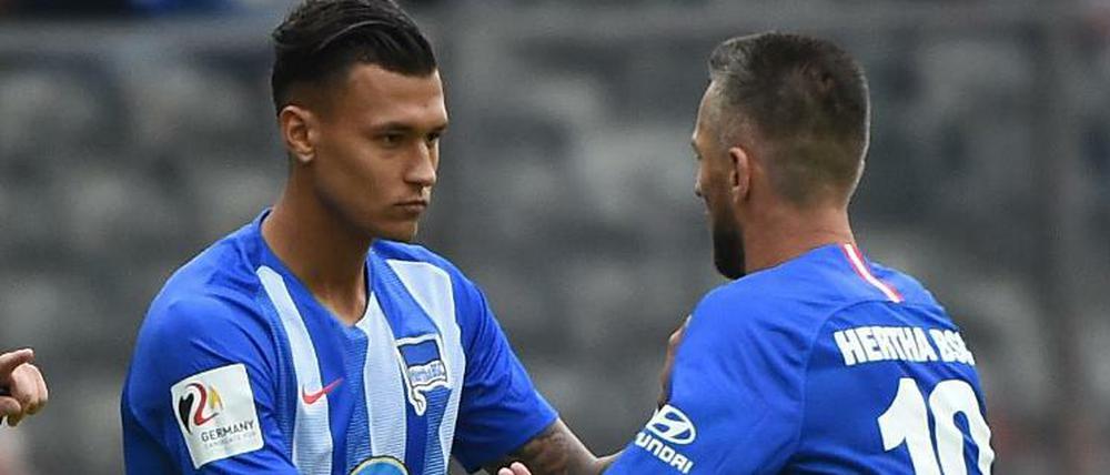 Wachablösung. Davie Selke (l.) könnte in Bremen zur ersten Elf gehören.