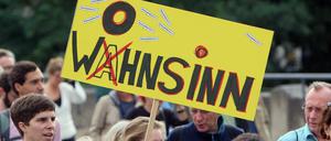 Überall in den großen deutschen Städten - wie hier in München - demonstrieren Menschen gegen die steigenden Mieten.