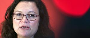 SPD-Chefin Andrea Nahles